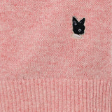 Choupette Peach Knitted Sweatshirt