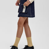 Choupette Blue Mini Denim Skirt