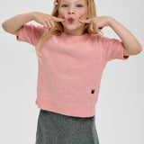 Choupette Peach Knitted Sweatshirt