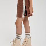 Choupette Chocolate Quilted Skirt