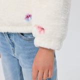 Choupette Ecru Bomber Jacket With Butterflies