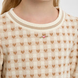 Choupette Creamy Heart Jersey Dress