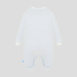 Decorated overall, striped blue(62)