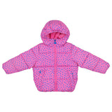 Stella Mccartney Pink Star Print Hooded Puffer Coat