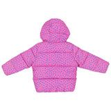 Stella Mccartney Pink Star Print Hooded Puffer Coat