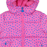 Stella Mccartney Pink Star Print Hooded Puffer Coat