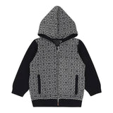 Givenchy Grey Logo-Appliqu? Marl-Knit Jumper