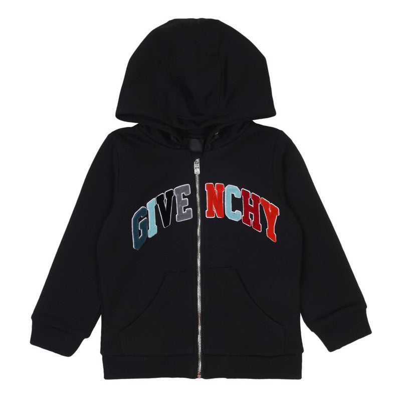 Givenchy Black Logo-Appliqu? Cotton-Blend Hoodie Les Petits