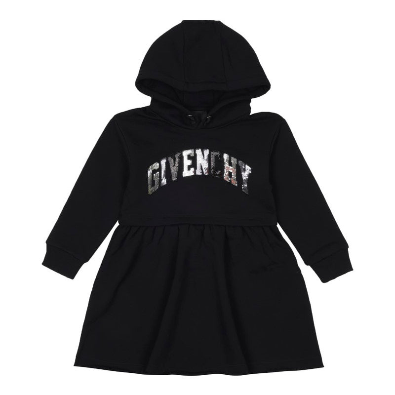 Givenchy Black Cotton Frilled  Dress