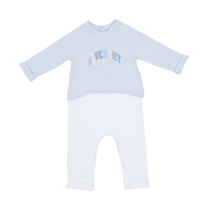 Givenchy Logo Patch Cotton Sweatshirt Romper