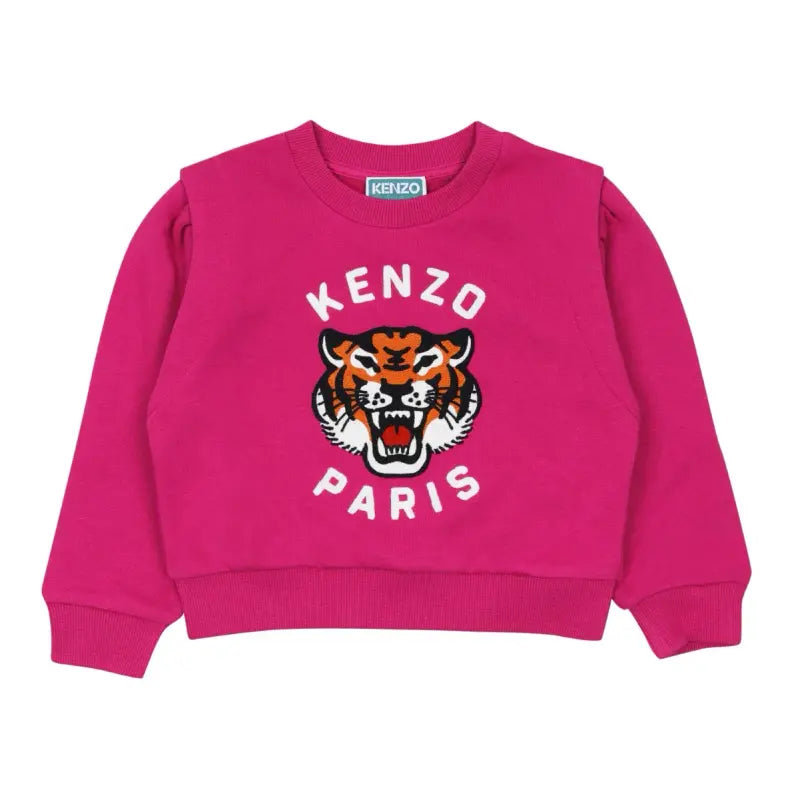 Kenzo Pink Lucky Tiger Sweatshirt Les Petits Les Petits