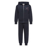 Moncler Embroidered Navy Sweatsuit Set