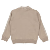 Versace Beige Zip-Up Top With Greca & Medusa Logos