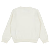 Versace White Medusa Towel-Stitch Sweater