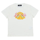 Versace White Underwater Barocco Medusa T-Shirt