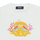 Versace White Underwater Barocco Medusa T-Shirt