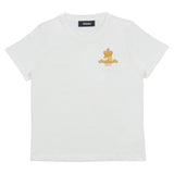 Versace White T-Shirt With Logo Crest