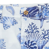 Versace Blue & White Coral Theatre Shorts