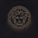 Versace Black Medusa-Crystal-Embellished Hoodie