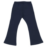Versace Navy Blue Glitter Logo Cotton Jersey Trousers