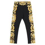 Versace Black Allover Barocco Foulard Leggings