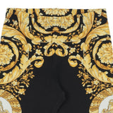 Versace Black Allover Barocco Foulard Leggings