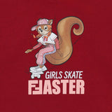 Fendi Maroon Sweatshirt With Squirrel Graphic Print