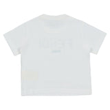 Fendi White Cotton Floral Logo T-Shirt