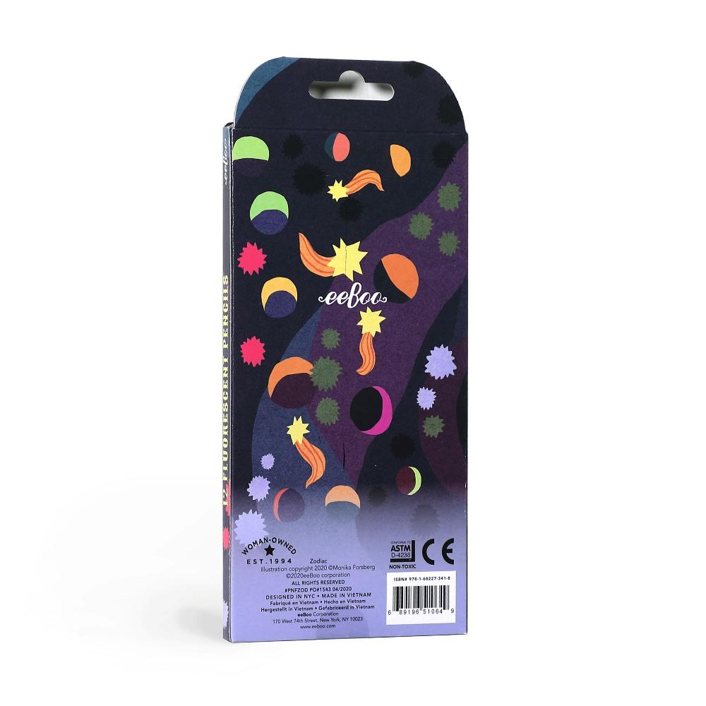 12 Zodiac Fluorescent Pencils 2