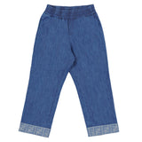 Fendi Blue Jeans With FF Logo On The Turn-Ups