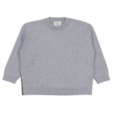 Fendi Grey Embroidered Logo Sweater
