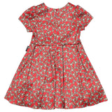Moschino Red All-Over Teddy Bear Print Dress