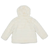 Moschino Off White Faux Fur Teddy Bear Jacket