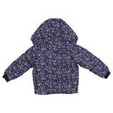 Moschino Multicolor All-Over Logo Puffer Jacket