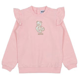 Moschino Peach Floral Teddy Bear Sweatshirt