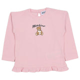 Moschino Pink Teddy Print Ruffled Tracksuit
