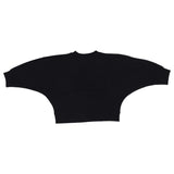 Moschino Black Globe Print Cropped Sweatshirt