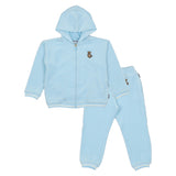 Moschino Blue Teddy-Embroidered Tracksuit