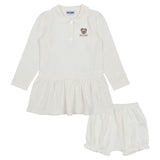 Moschino White Teddy Bear Dress & Bloomer Set