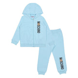 Moschino Blue Bear-Ear Hooded Tracksuit