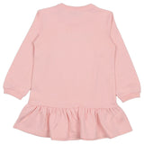 Moschino Pink Teddy Logo Ruffle Dress