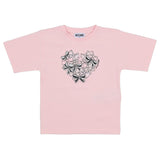 Moschino Pink Bow Heart Print T-Shirt