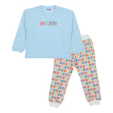 Moschino Blue All Over Logo Tracksuit
