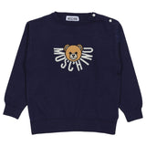 Moschino Navy Teddy Knit Sweater