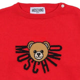 Moschino Red Teddy Knit Sweater