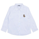Moschino White Logo-Applique Shirt