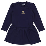 Moschino Navy Blue Teddy Bear Sweatshirt Dress
