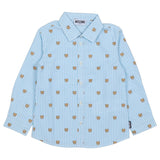 Moschino Blue Teddy Bear Shirt & Trousers Set