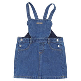 Moschino Pink Long-Sleeve T-Shirt & Blue Teddy Bear Denim Set