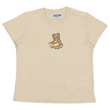 Moschino Beige Teddy Bear Print T-Shirt